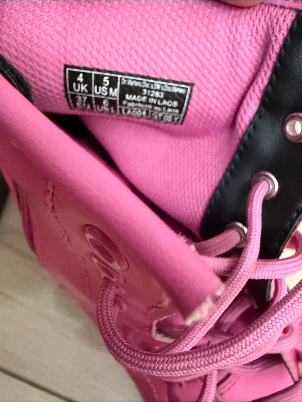 Dr. Martens hot pink boots youth kids size 5